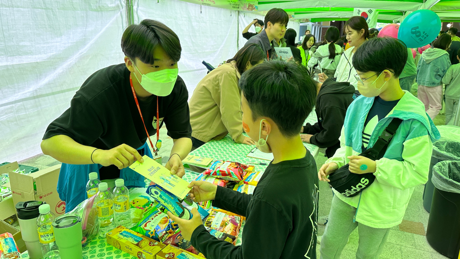 속초시청소년수련관 어린이날 축제 근로부스 운영